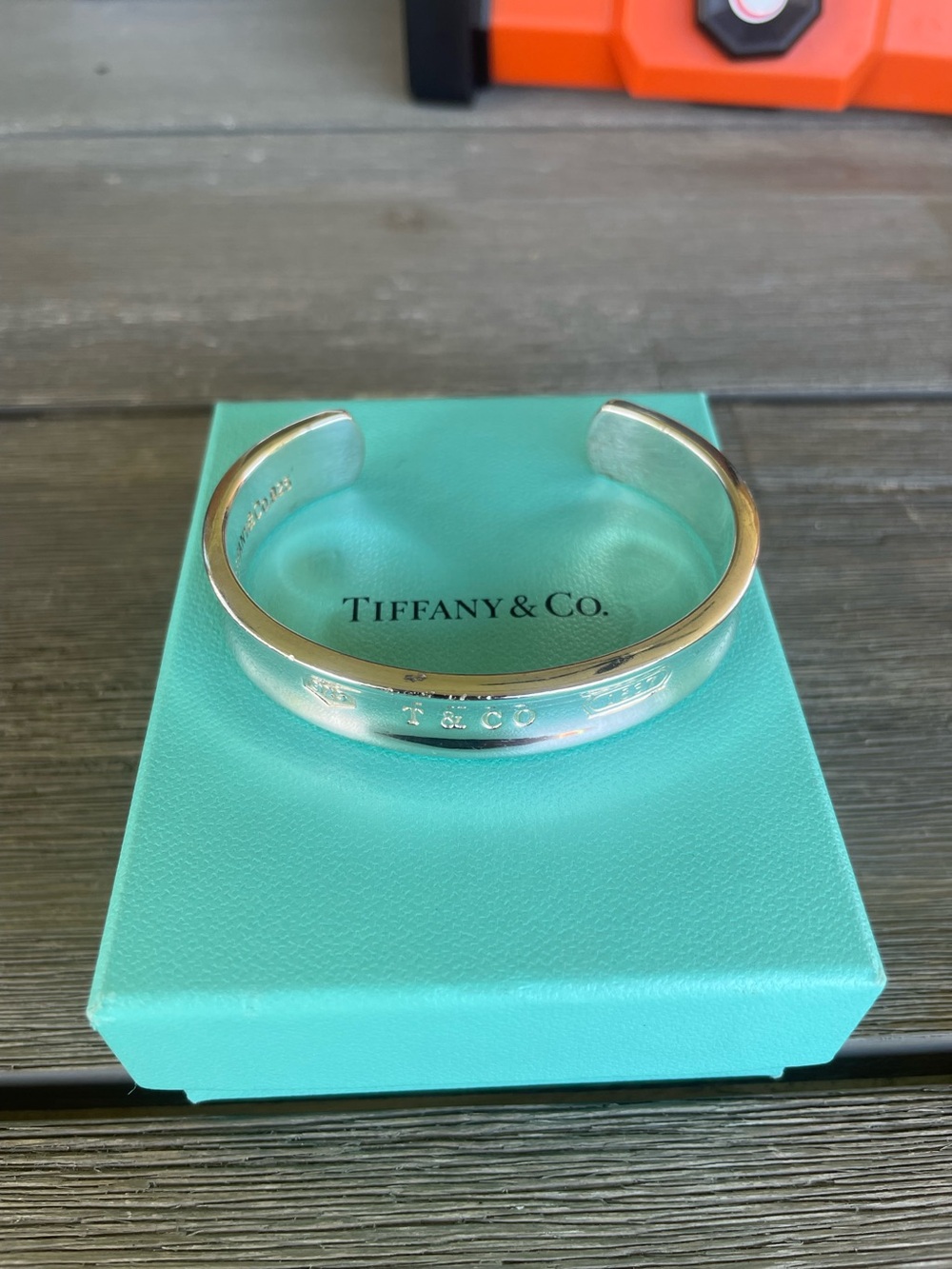 Tiffany and Co. 1837 Series Sterling Silver Cuff Bracelet Dated 1997